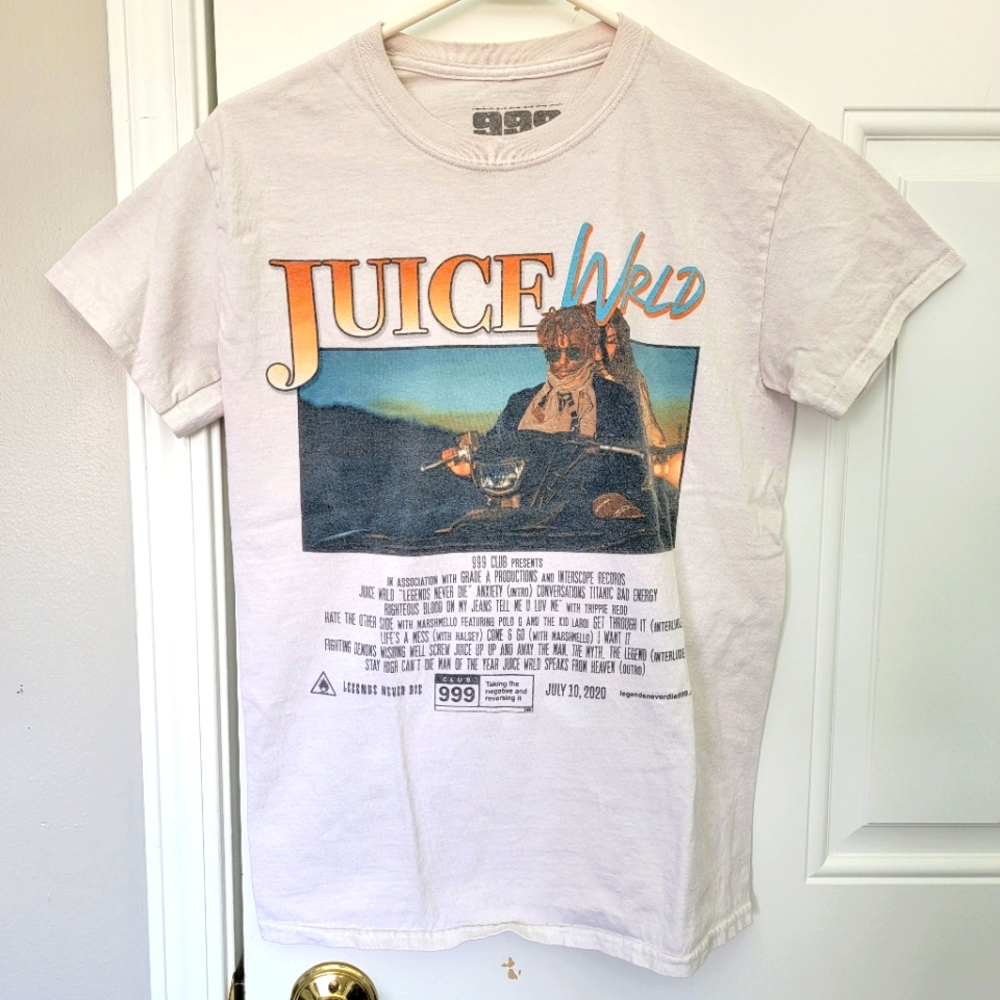 Juice Wrld 999 Legends Never Die Tshirt Unisex Small Rap tee Concert RIP